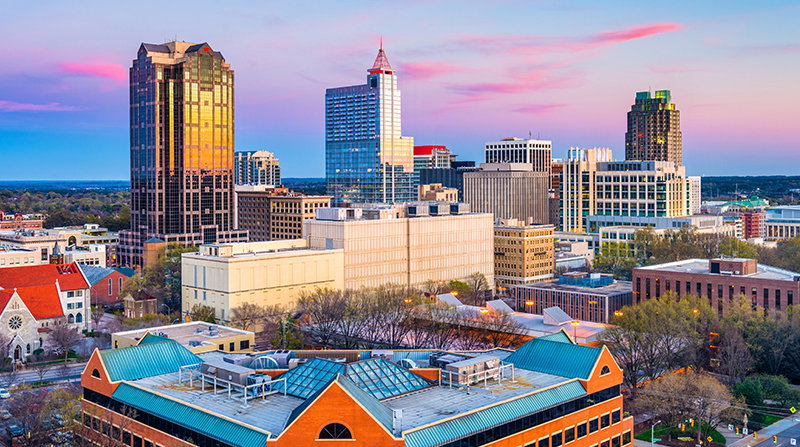 Skyline of Raleigh, NC