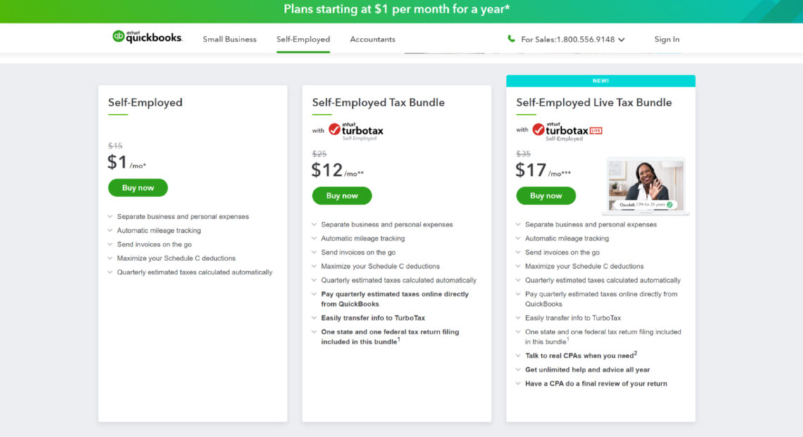 Quickbooks pricing chart