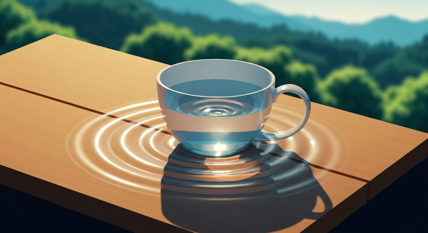 There's Water In The Cup