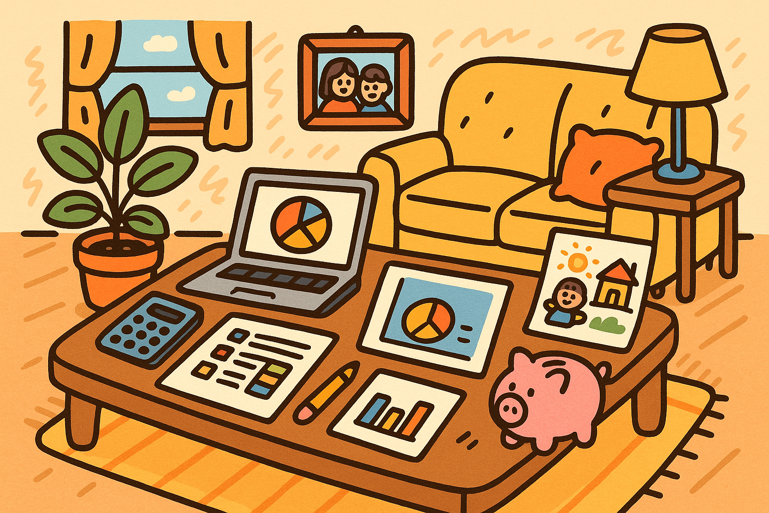 Modern FImily With Court