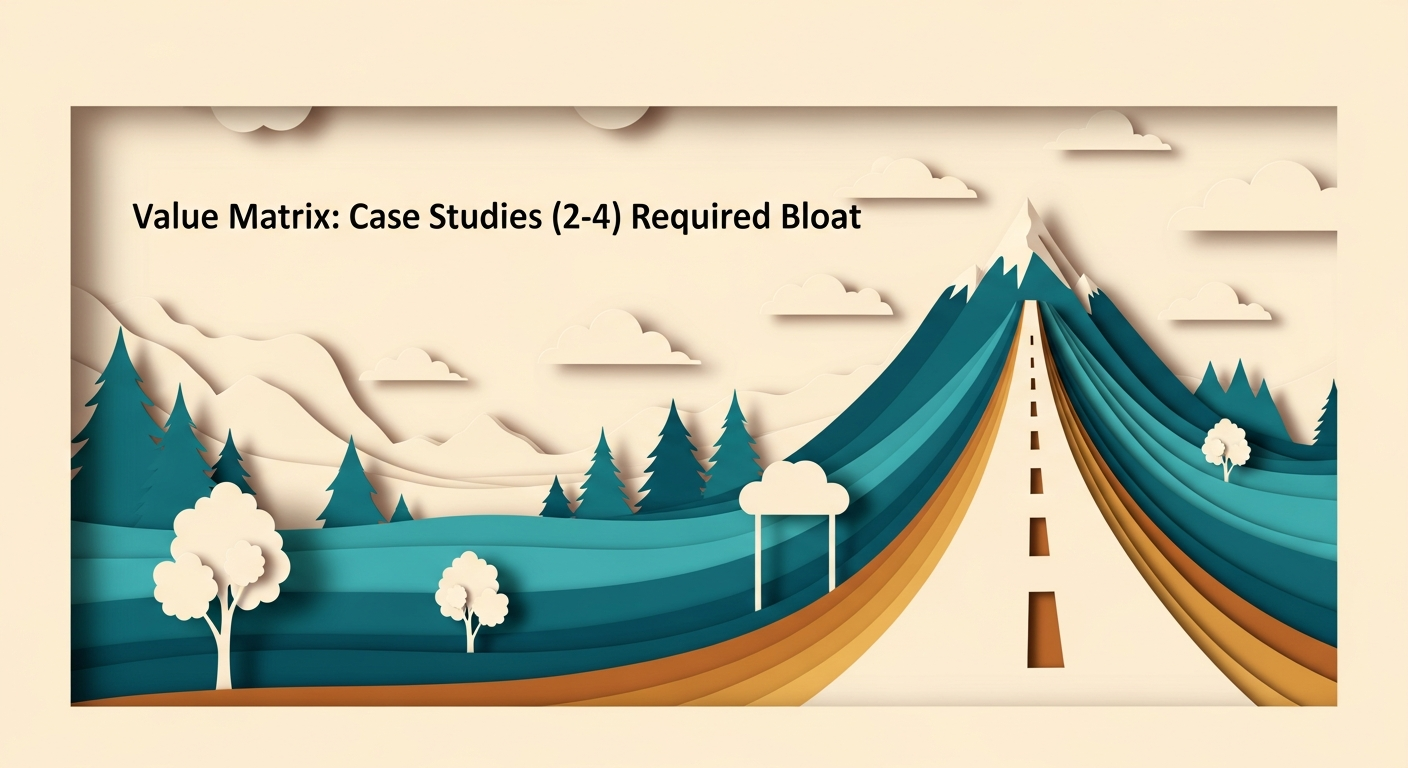 Value Matrix: Case Studies (2-4) Required Bloat