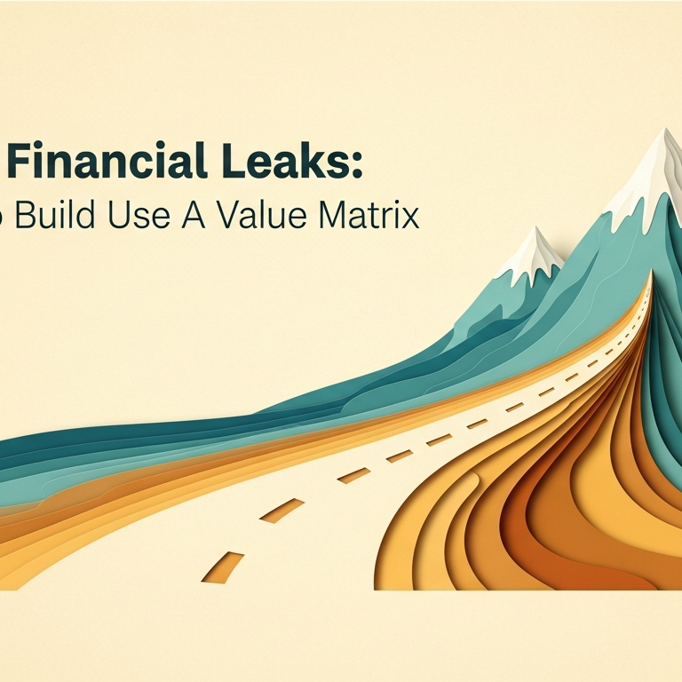 Identify Financial Leaks:  And How to Build and Use A Value Matrix